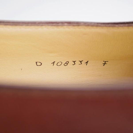 未使用★(伊)タニノクリスチー SIZE 7【定価10万円以上★ストラップ/ローファー】カーフ/濃茶/メンズ/TANINO CRISCI★k003