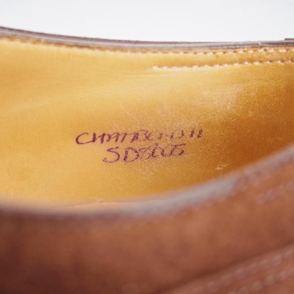 ★ジョンロブ 5D【名作★CHAMBORD 2/スキンステッチ仕様/8695ラスト】ダイナイトソール/シャンボード/Uチップ/濃茶/メンズ/JOHN LOBB★k005