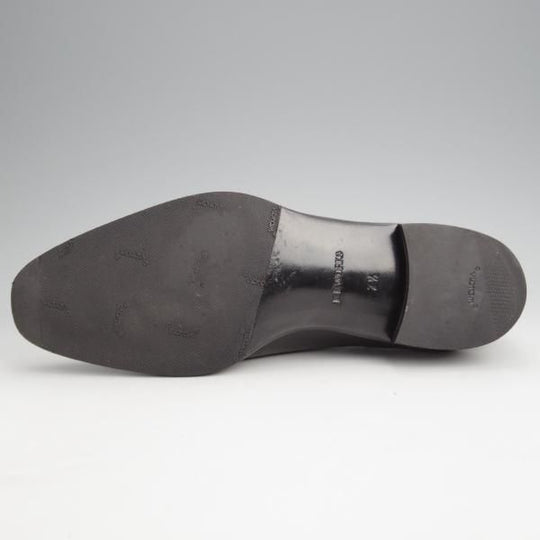 美品★(台東区)ジョーワークス SIZE 7.5【注文価格￥112,200〜★Wholecut lazyman/黒】サイドエラスティック/シボ革/JOE WORKS★k007