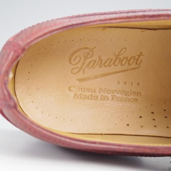 ★パラブーツ(レディース) SIZE 4【現行定価￥77,000-★CHAMBORD/シャンボード】Uチップ/グレインレザー/赤茶/Paraboot★k021