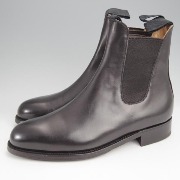 極美品★J.M.ウエストン 6.5E【定価￥187,000-★サイドゴアブーツ/705】39ラスト/ボックスカーフ/黒/メンズ/Weston/ウェストン★k022