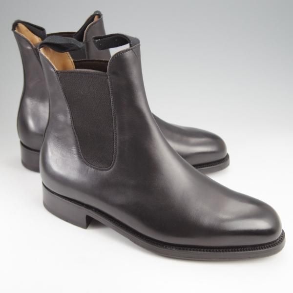 極美品★J.M.ウエストン 6.5E【定価￥187,000-★サイドゴアブーツ/705】39ラスト/ボックスカーフ/黒/メンズ/Weston/ウェストン★k022