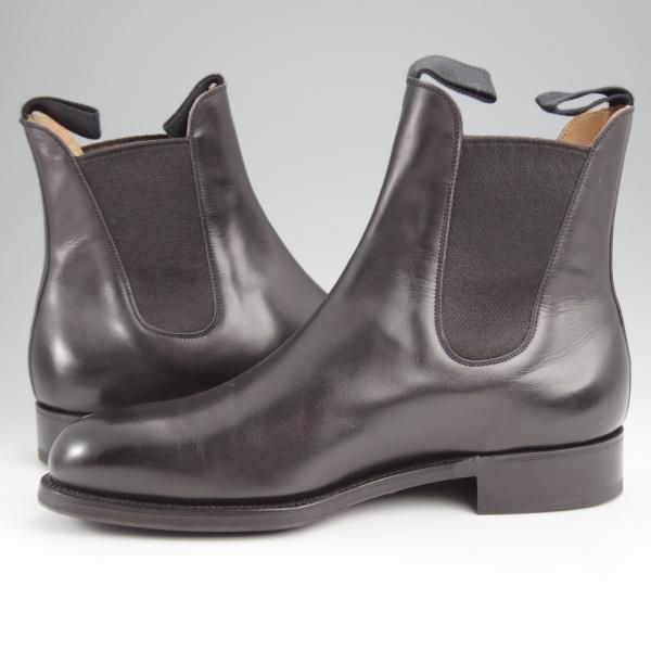 極美品★J.M.ウエストン 6.5E【定価￥187,000-★サイドゴアブーツ/705】39ラスト/ボックスカーフ/黒/メンズ/Weston/ウェストン★k022