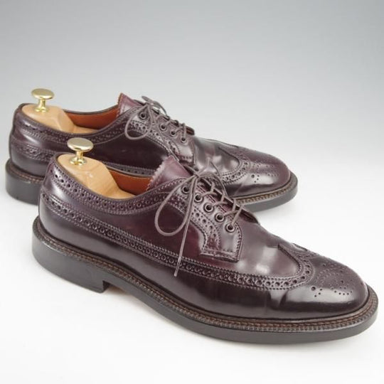 極美品★オールデン 8D【現行定価18万円程度★コードバン/ユナイテッドアローズ別注】バリーラスト/ロングウイング/赤茶/ALDEN★k025