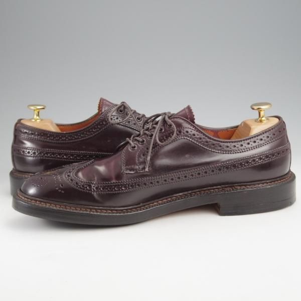 極美品★オールデン 8D【現行定価18万円程度★コードバン/ユナイテッドアローズ別注】バリーラスト/ロングウイング/赤茶/ALDEN★k025