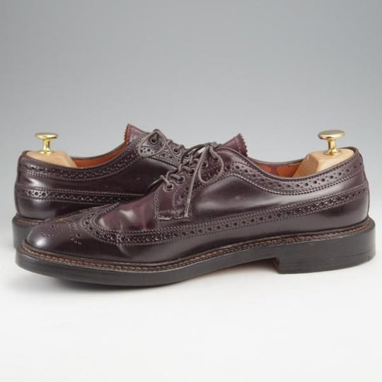 極美品★オールデン 8D【現行定価18万円程度★コードバン/ユナイテッドアローズ別注】バリーラスト/ロングウイング/赤茶/ALDEN★k025