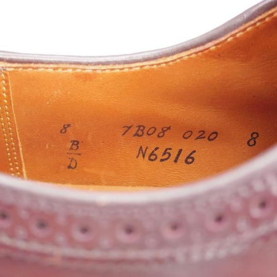 極美品★オールデン 8D【現行定価18万円程度★コードバン/ユナイテッドアローズ別注】バリーラスト/ロングウイング/赤茶/ALDEN★k025