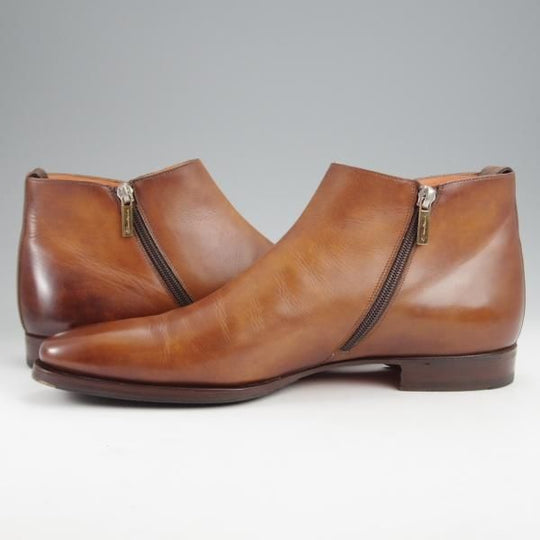 ★(伊)サントーニ SIZE 8.5【定価￥159,500-★ダブルモンク/サイドジップブーツ】16276/カーフ/茶/メンズ/Santoni★k027