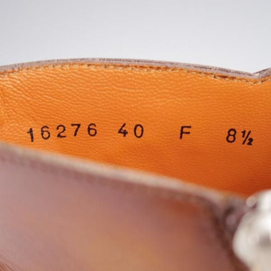 ★(伊)サントーニ SIZE 8.5【定価￥159,500-★ダブルモンク/サイドジップブーツ】16276/カーフ/茶/メンズ/Santoni★k027