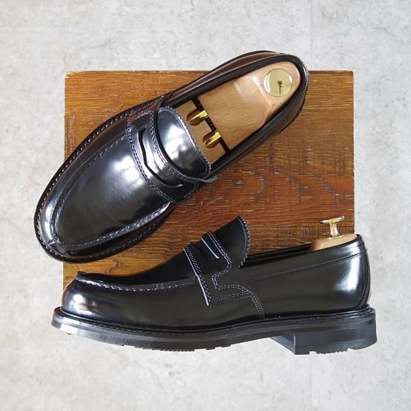 極上★チャーチ 60F/UK6【★CAPSTONE 2/コインローファー】126ラスト/ポリッシュドバインダーカーフ/黒/メンズ/Church'★k030