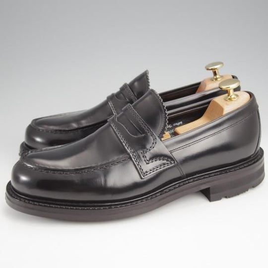 極上★チャーチ 60F/UK6【★CAPSTONE 2/コインローファー】126ラスト/ポリッシュドバインダーカーフ/黒/メンズ/Church'★k030