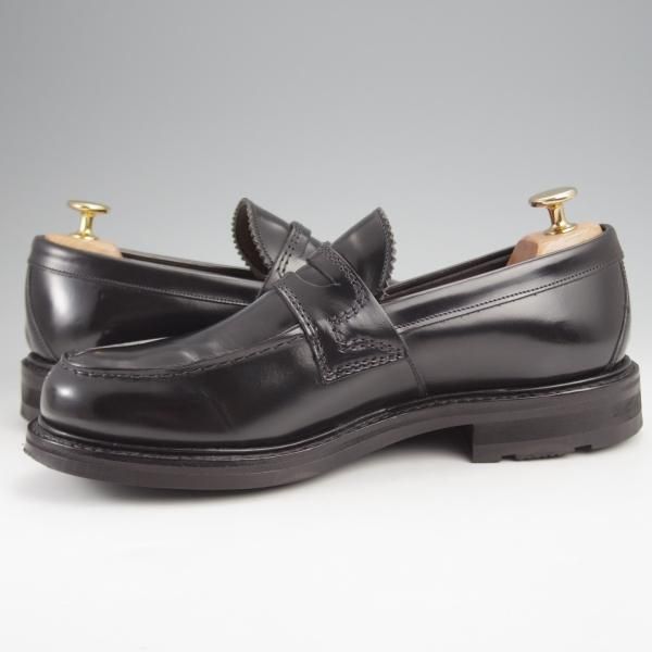 極上★チャーチ 60F/UK6【★CAPSTONE 2/コインローファー】126ラスト/ポリッシュドバインダーカーフ/黒/メンズ/Church'★k030