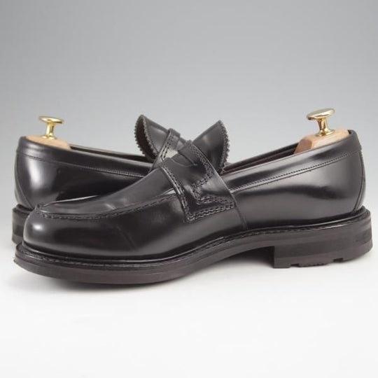 極上★チャーチ 60F/UK6【★CAPSTONE 2/コインローファー】126ラスト/ポリッシュドバインダーカーフ/黒/メンズ/Church'★k030