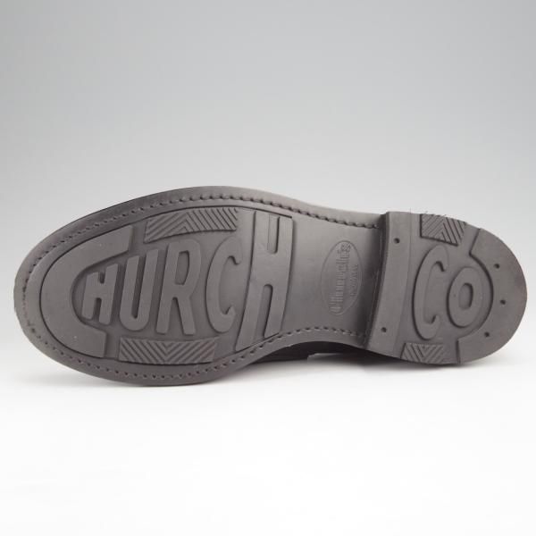 極上★チャーチ 60F/UK6【★CAPSTONE 2/コインローファー】126ラスト/ポリッシュドバインダーカーフ/黒/メンズ/Church'★k030