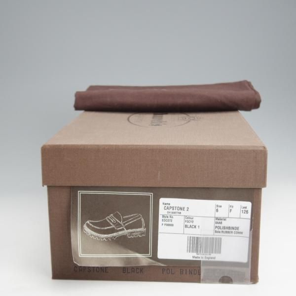 極上★チャーチ 60F/UK6【★CAPSTONE 2/コインローファー】126ラスト/ポリッシュドバインダーカーフ/黒/メンズ/Church'★k030