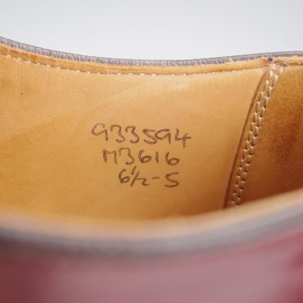 極上★トリッカーズ SIZE 6.5【現行定価16.5万円程度★コードバン/ダイナイトソール/ROBERT】M3616/プレーントゥ/赤茶/Tricker's★k032