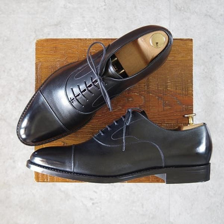 極美品★トレーディングポスト SIZE 7.5【定価￥49,500-★撥水レザー仕様/ダイナイトソール】T601/黒/メンズ/ユニオンロイヤル製★k033