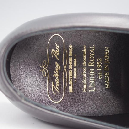 極美品★トレーディングポスト SIZE 7.5【定価￥49,500-★撥水レザー仕様/ダイナイトソール】T601/黒/メンズ/ユニオンロイヤル製★k033