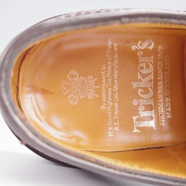 ★トリッカーズ SIZE 6.5【現行定価￥165,000-★コードバン/BOURTON】バートン/M5633/赤茶/カントリーシューズ/Tricker's★k034