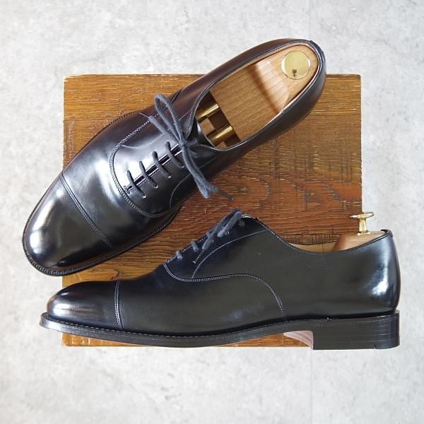 ほぼ試着程度★チャーチ 80F/UK8【現行定価￥176,000-★コンサル/CONSUL】173ラスト/ストレートチップ/カーフ/黒/メンズ/Church's★k036