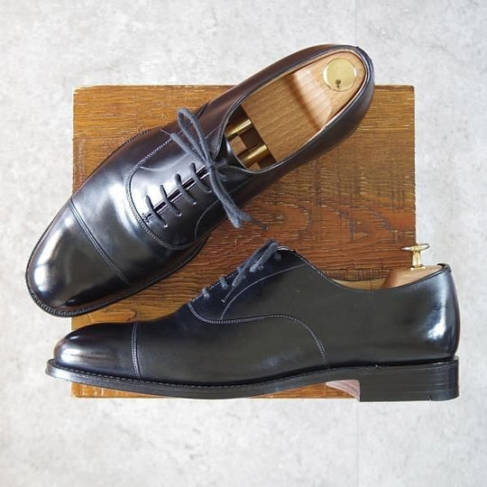 ほぼ試着程度★チャーチ 80F/UK8【現行定価￥176,000-★コンサル/CONSUL】173ラスト/ストレートチップ/カーフ/黒/メンズ/Church's★k036