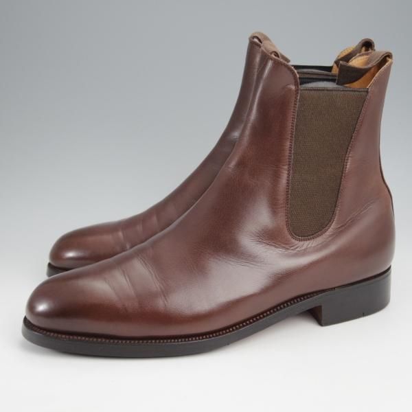 極上★J.M.ウエストン 7D【現行定価￥187,000-★サイドゴアブーツ/705】39ラスト/ボックスカーフ/濃茶/メンズ/Weston/ウェストン★k038