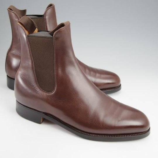 極上★J.M.ウエストン 7D【現行定価￥187,000-★サイドゴアブーツ/705】39ラスト/ボックスカーフ/濃茶/メンズ/Weston/ウェストン★k038