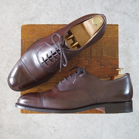 未使用★チャーチ 80F/UK8【現行定価￥176,000-★コンサル/CONSUL】173ラスト/ストレートチップ/カーフ/濃茶/メンズ/Church'★k040