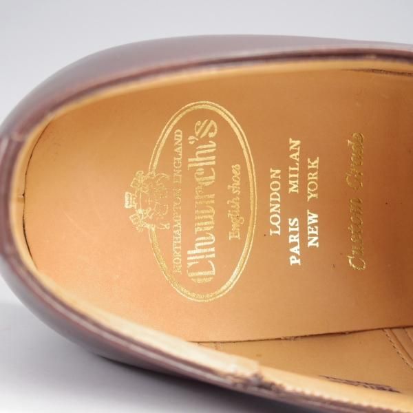 未使用★チャーチ 80F/UK8【現行定価￥176,000-★コンサル/CONSUL】173ラスト/ストレートチップ/カーフ/濃茶/メンズ/Church'★k040