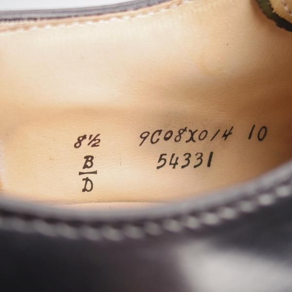 ★オールデン 8.5D【定価￥182,600-★コードバン仕様/モディファイドラスト】54331/Vチップ/黒/メンズ/ALDEN★k041