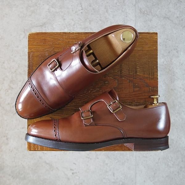 【famny様】クロケット&ジョーンズ/カドガン ダブルモンク 6.5 クロケット&ジョーンズ Crockett&Jones ダブルモンクシューズ