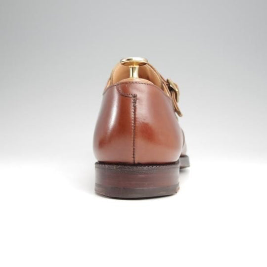 極上★クロケット&ジョーンズ 6.5E【★ロイドフットウェア別注/Lloyd Footwear】ダブルモンク/カーフ/茶/メンズ/Crockett&Jones★k042