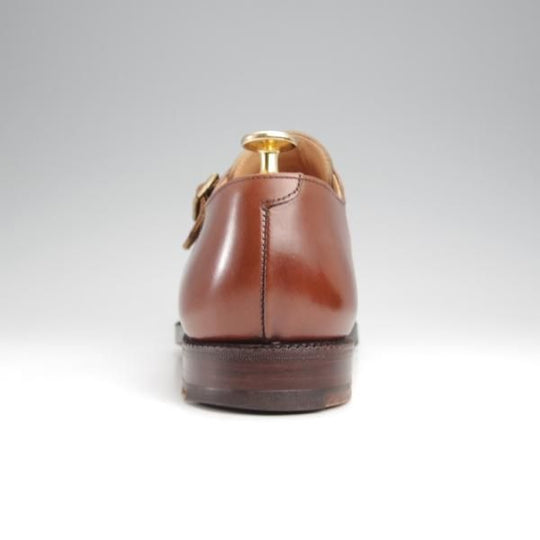 極上★クロケット&ジョーンズ 6.5E【★ロイドフットウェア別注/Lloyd Footwear】ダブルモンク/カーフ/茶/メンズ/Crockett&Jones★k042