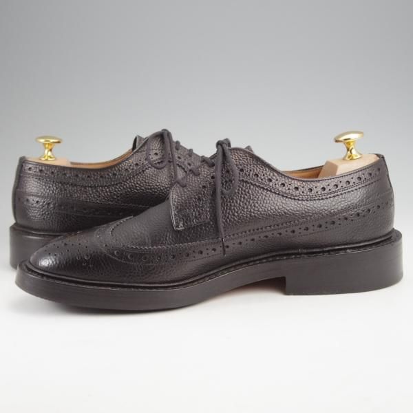 極上★トリッカーズ SIZE 7.5【現行定価10万円以上★ロングウイング/M5164】黒/カントリーシューズ/短靴/メンズ/Tricker's★k043
