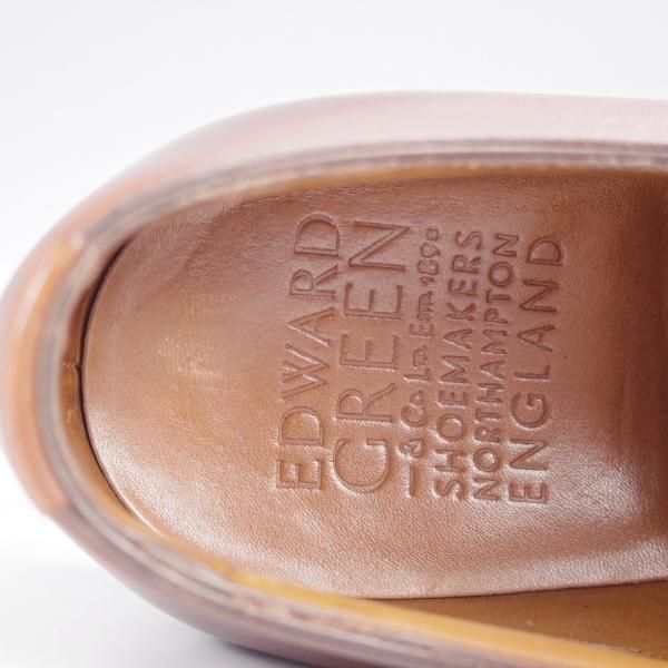 極上★エドワードグリーン 6.5E【定価￥204,600-★BERKELEY/202ラスト】バークレー/パンチドキャップトゥ/濃茶/EDWARD GREEN★k049