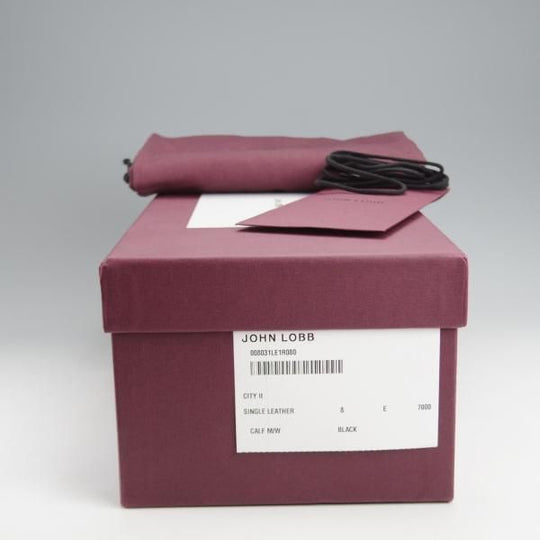 極美品★ジョンロブ 8E【定価￥203,500-★CITY 2/シティ/7000ラスト】ストレートチップ/カーフ/黒/メンズ/JOHN LOBB★k050