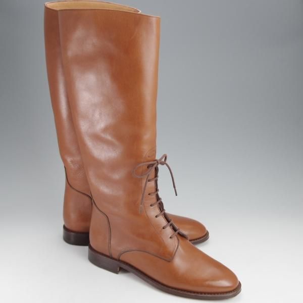 美品★(伊)タニノクリスチー(レディース) SIZE 35.5【定価10万円以上★ロングブーツ/茶】カーフ/メンズ/TANINO CRISCI★k051