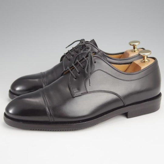 極美品★(伊)タニノクリスチー SIZE 6【定価10万円以上★ストレートチップ/黒】カーフ/メンズ/TANINO CRISCI★k052