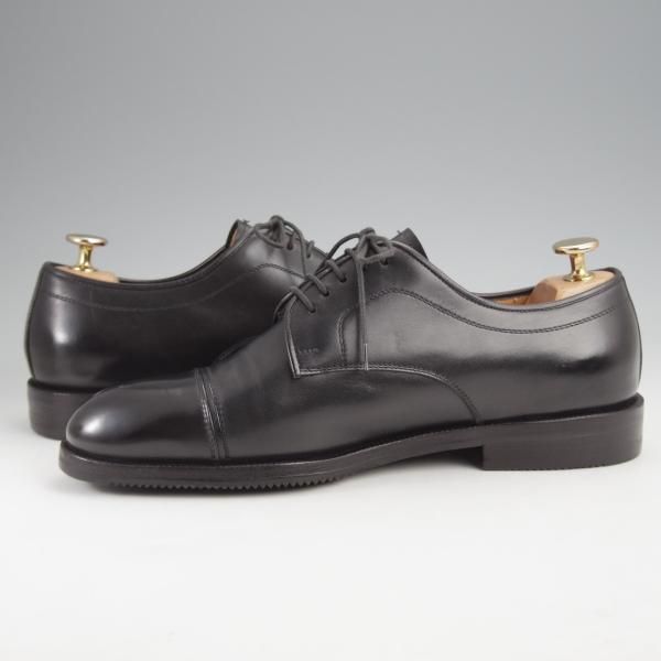 極美品★(伊)タニノクリスチー SIZE 6【定価10万円以上★ストレートチップ/黒】カーフ/メンズ/TANINO CRISCI★k052