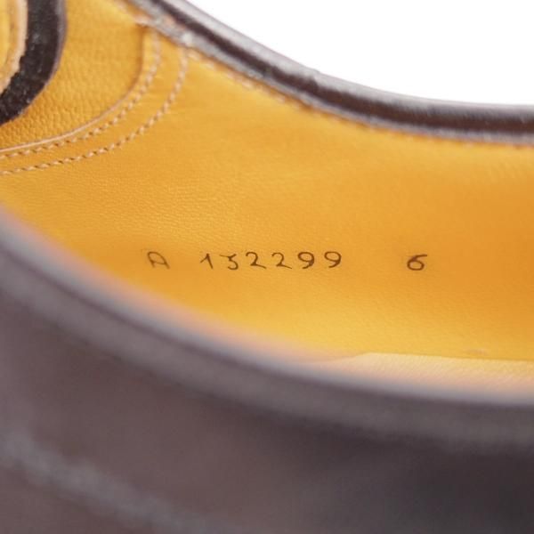 極美品★(伊)タニノクリスチー SIZE 6【定価10万円以上★ストレートチップ/黒】カーフ/メンズ/TANINO CRISCI★k052