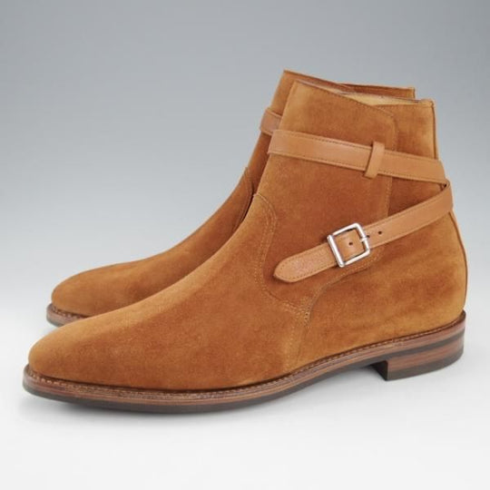 極上★ジョンロブ 6E【定価￥248,400-★JODHPUR 2/ジョッパーブーツ】7000Bラスト/スエード/TABACCO/茶/メンズ/JOHN LOBB★k053