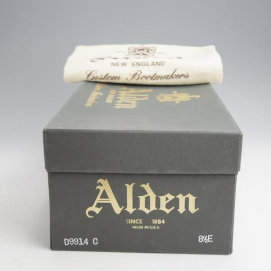 極美品★オールデン 8.5E【貴重★チャッカ丈のVチップ/コードバン/(米)Brick+Mortar別注】D9914C/バリーラスト/赤茶/ALDEN★k054