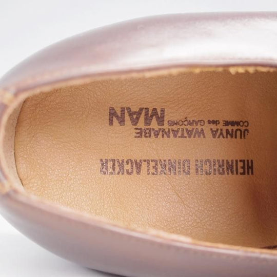 未使用★(独)ハインリッヒ・ディンケラッカー SIZE 8【貴重★コムデギャルソン別注/ジュンヤワタナベ】RIO/リオ/プレーントゥ/濃茶★k055