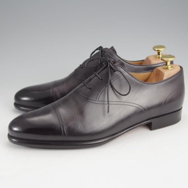 ★(仏)ベルルッティ SIZE 6【黒系パティーヌ★ヴェネチアレザー/ストレートチップ】メンズ/Berluti★k056