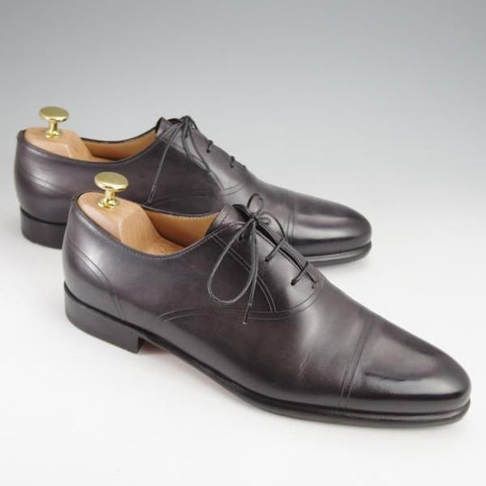 ★(仏)ベルルッティ SIZE 6【黒系パティーヌ★ヴェネチアレザー/ストレートチップ】メンズ/Berluti★k056