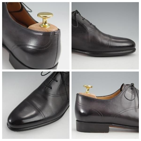 ★(仏)ベルルッティ SIZE 6【黒系パティーヌ★ヴェネチアレザー/ストレートチップ】メンズ/Berluti★k056