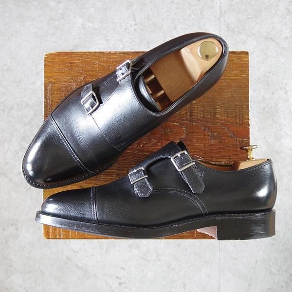極美品★ジョンロブ 7E【現行定価￥224,400-★WILLIAM/(水牛)バッファローレザー】9795Rラスト/ウィリアム/ダブルモンク/JOHN LOBB★k057
