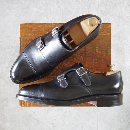 極美品★ジョンロブ 7E【現行定価￥224,400-★WILLIAM/(水牛)バッファローレザー】9795Rラスト/ウィリアム/ダブルモンク/JOHN LOBB★k057