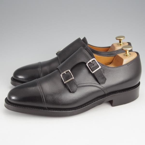極美品★ジョンロブ 7E【現行定価￥224,400-★WILLIAM/(水牛)バッファローレザー】9795Rラスト/ウィリアム/ダブルモンク/JOHN LOBB★k057