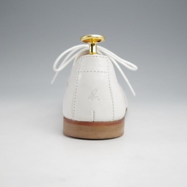 極美品★(仏)agnes b./アニエスベー(レディース) SIZE 36【★プレーントゥ/白】オックスフォードシューズ/カーフ★k059